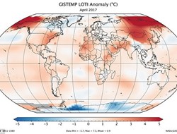 ΝASA: Ο Απρίλιος του 2017 ο δεύτερος πιο ζεστός στα μετεωρολογικά χρονικά