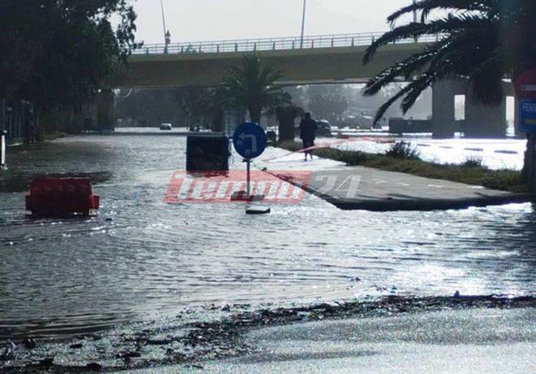 Η κακοκαιρία δείχνει τα… δόντια της στην Πατρα