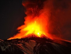 H έκρηξη του ηφαιστείου της Αίτνας