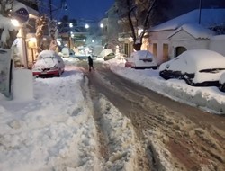 Πρωτοχρονιάτικος χιονιάς εν εξελίξει…