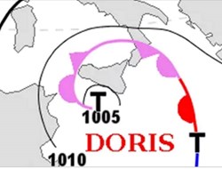 Ο κυκλώνας "Doris" θα χτυπήσει την Ελλάδα