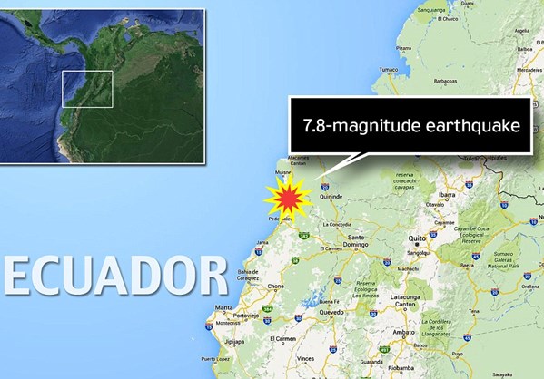 Φονικός σεισμός 7,8 «ισοπέδωσε» τον Ισημερινό