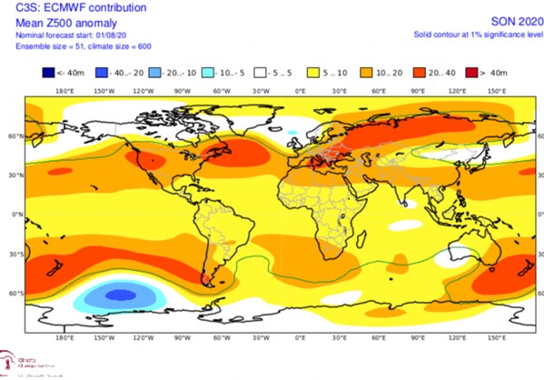 Η φθινοπωρινή επιρροή του La Nina θα επεκταθεί έως το χειμώνα 2021