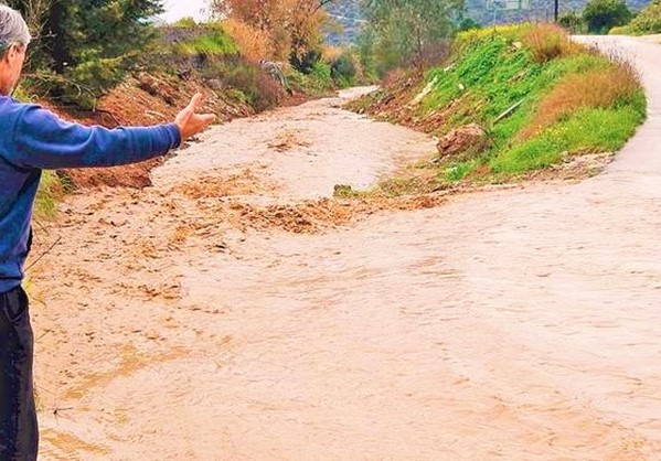 Αποκλεισμένα τρία χωριά στον δήμο Ευρώτα