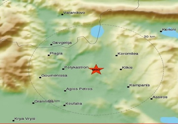 Nέα σεισμική δόνηση στο Κιλκίς