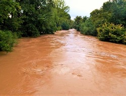 Υπερχείλισε ο Πηνειός (Εικόνες,Βίντεο)