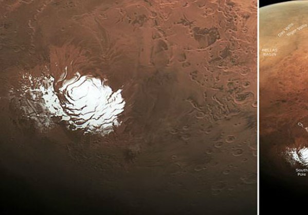 Πλανήτης Άρης: Εκπληκτική εικόνα αποκαλύπτει τους πάγους στον Κόκκινο πλανήτη