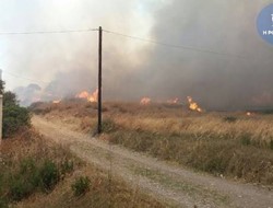 Ρόδος: Ανεξέλεγκτη φωτιά στα νότια του νησιού (photos - video)