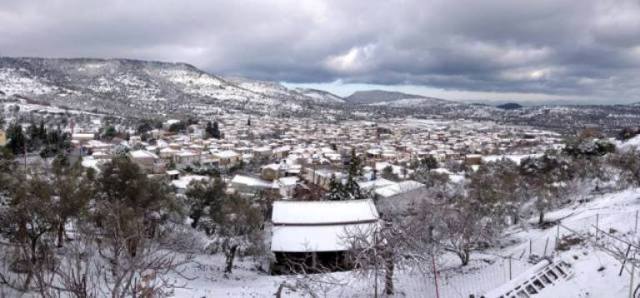 Μανταμάδος Λέσβου πανοραμα 19 1 2016